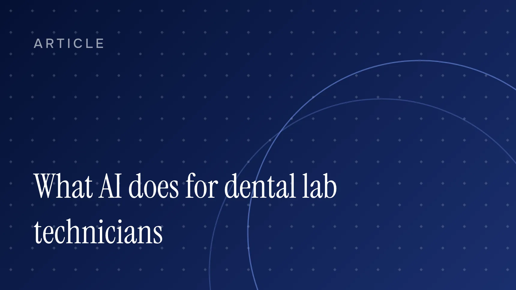 Dental lab technician software cover